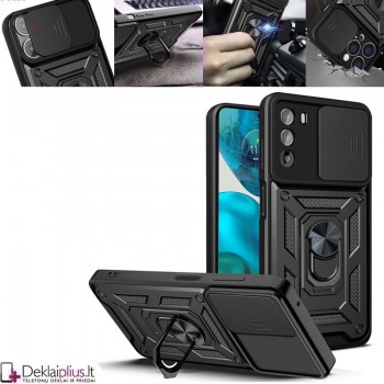 5in1 smūgiams atsparus dėklas su žiedu ir kameros apsauga Motorola Moto G42 telefonui 5in1 smūgiams atsparus dėklas su žiedu ir kameros apsauga Motorola Moto G42 telefonui